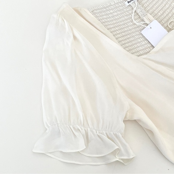 Reformation Delevan Top in Gossamer - Picture 6 of 11
